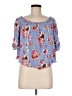 Altar'd State Blue Short Sleeve Blouse Size M - photo 1