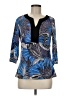Christopher & Banks Blue 3/4 Sleeve Blouse Size M - photo 1