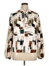 Shein Print Ivory Long Sleeve Blouse Size 14 - photo 1