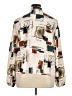Shein Print Ivory Long Sleeve Blouse Size 14 - photo 2