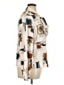Shein Print Ivory Long Sleeve Blouse Size 14 - photo 4