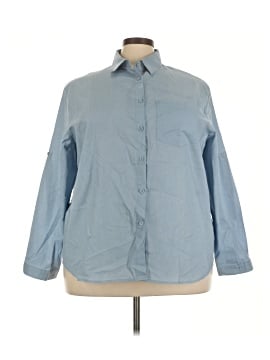 Unbranded Long Sleeve Button-Down Shirt (view 1)