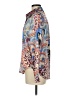 ANONYME 100% Polyester Paisley Blue Long Sleeve Blouse Size M - photo 5