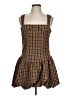 Missguided Plaid Brown Romper Size L - photo 1