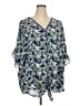 Max Studio 100% Polyester Blue Kimono Size 3X - photo 1