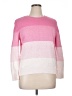 Talbots 100% Cotton Color Block Pink Pullover Sweater Size 0X - photo 1