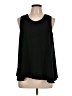 Sienna Sky 100% Polyester Black Sleeveless T-Shirt Size L - photo 1