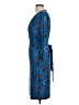 Remade Paisley Blue Cocktail Dress Size L - photo 5