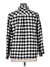 Maurices Checkered-gingham Silver Long Sleeve Button-Down Shirt Size XL - photo 2