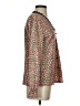 Shein 100% Polyester Animal Print Pink Long Sleeve Blouse Size 4 - photo 4