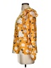 Shein Orange Yellow 3/4 Sleeve Blouse Size 4 - photo 5