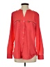 Calvin Klein 100% Polyester Color Block Red Long Sleeve Blouse Size S - photo 1