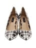Nine West Plaid Ivory Heels Size 7 - photo 2
