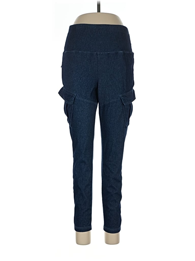 Pre-owned Shein Curve Cargo Pants In Blue