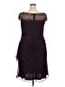 Xscape 100% Polyester Burgundy Cocktail Dress Size 18 - photo 2