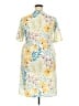 Unbranded 100% Polyester Tropical Yellow Casual Dress Size XXL - photo 2