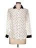 Zara Basic Polka Dots Ivory Long Sleeve Blouse Size L - photo 1