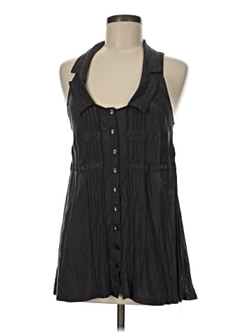 MM Couture by Miss Me Sleeveless Button-Down Shirt (view 1)