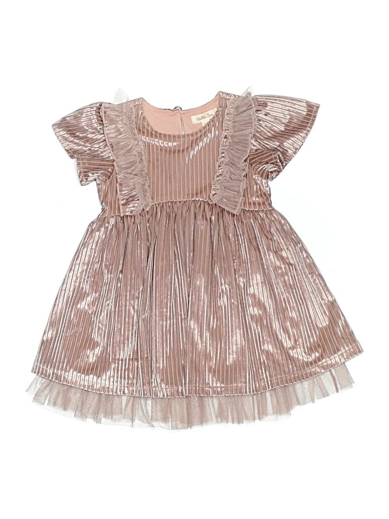 Pre-owned Matilda Jane Kids' Special Occasion Dress In Silver