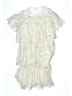 Zara 100% Polyester Stars Ivory Dress Size 13 - 14 - photo 1