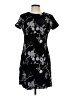 Calvin Klein Floral Black Casual Dress Size 4 - photo 1