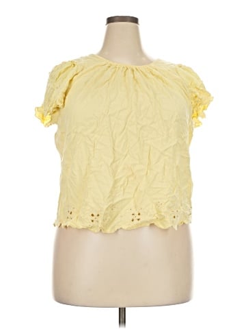 LC Lauren Conrad Short Sleeve Blouse (view 1)