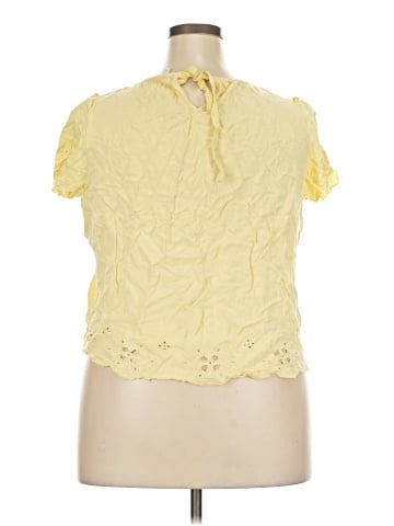 LC Lauren Conrad Short Sleeve Blouse (view 2)