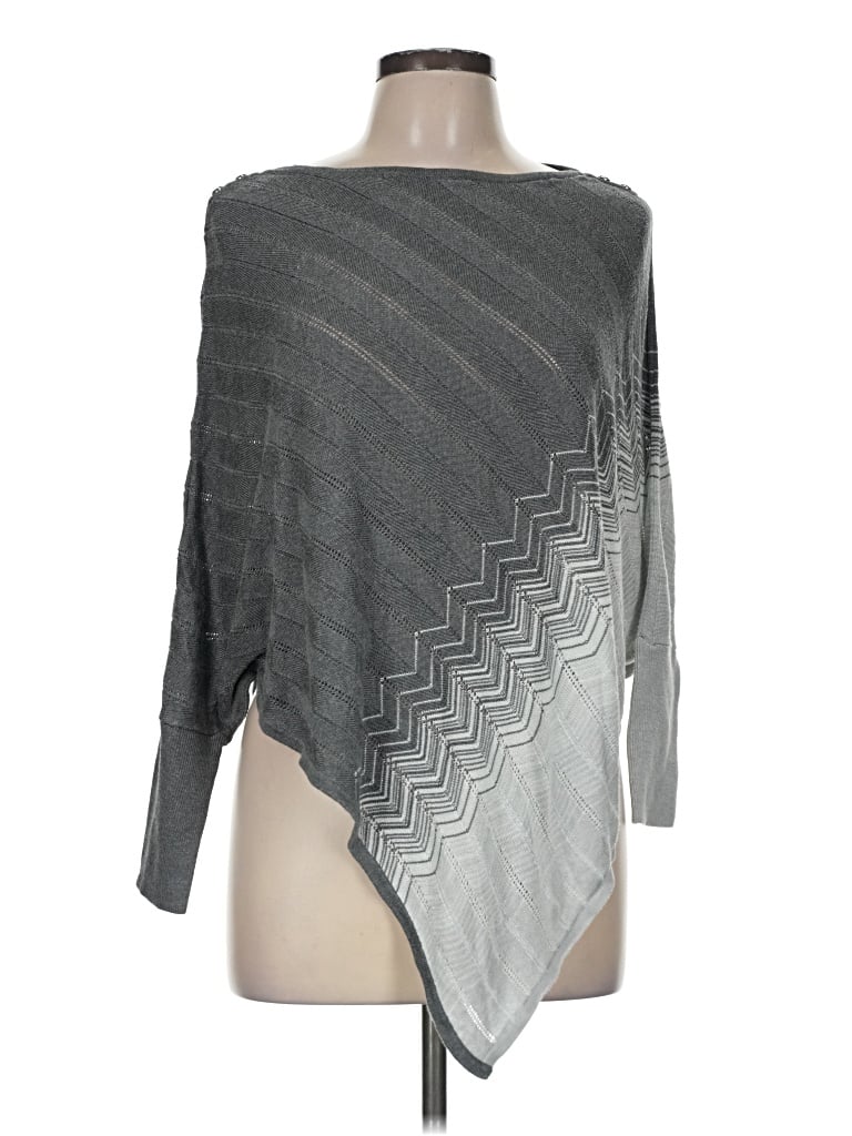 Pre-owned White House Black Market Poncho In Gray