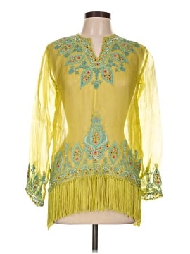 Neiman Marcus 3/4 Sleeve Silk Top