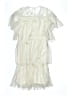 Zara 100% Polyester Stars Ivory Dress Size 13 - 14 - photo 2