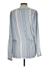 New Directions Blue Long Sleeve Blouse Size L - photo 2