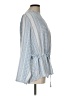 New Directions Blue Long Sleeve Blouse Size L - photo 4