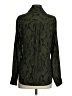 Express 100% Polyester Paisley Green Long Sleeve Blouse Size S - photo 2