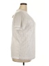Salon Studio by Haband 100% Polyester Ivory Short Sleeve Top Size XXL - photo 4