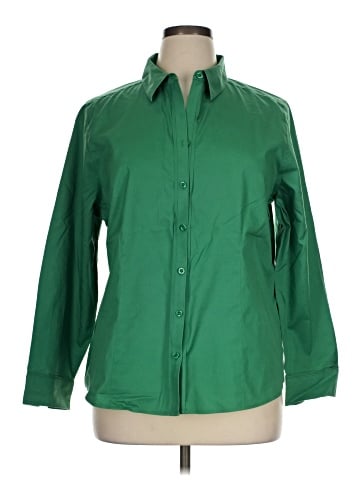 Chico's 3/4 Sleeve Button-Down Shirt (view 1)