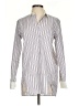 Theory 100% Cotton White Long Sleeve Button-Down Shirt Size S - photo 1