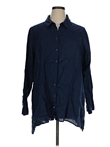 Eileen Fisher Long Sleeve Button-Down Shirt (view 1)