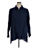 Eileen Fisher Blue Long Sleeve Button-Down Shirt Size XL - photo 1
