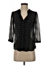 H&M 100% Polyester Polka Dots Black 3/4 Sleeve Blouse Size 2 - photo 1