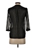 H&M 100% Polyester Polka Dots Black 3/4 Sleeve Blouse Size 2 - photo 2