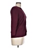 August Silk Burgundy Cardigan Size L - photo 6