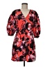 H&M 100% Polyester Print Red Cocktail Dress Size 6 - photo 1