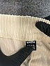 Shein 100% Polyester Chevron-herringbone Ivory Khaki Shorts Size L - photo 3
