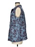 Unbranded Paisley Blue Sleeveless Button-Down Shirt Size M - photo 5