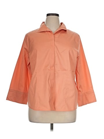 Chico's 3/4 Sleeve Button-Down Shirt (view 1)