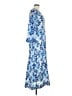 Boston Proper 100% Polyester Blue Kimono Size M - photo 4