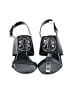 Tory Burch 100% Leather Black Wedges Size 8 - photo 2