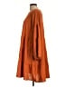 Mud Pie 100% Polyester Solid Orange Casual Dress Size L - photo 5
