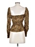 Mi ami 100% Rayon Gold Long Sleeve Top Size XS - photo 2