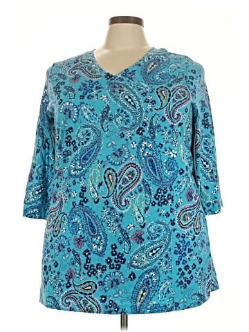 Woman Within 3/4 Sleeve T-Shirt (view 1)